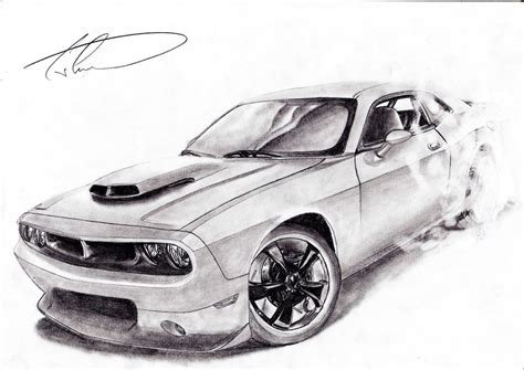 Dodge Challenger Drawings