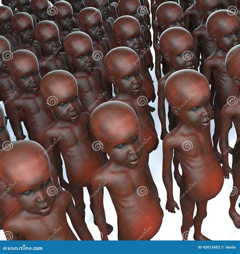 3d Starving African Child Royalty-Free Stock Image | CartoonDealer.com ...