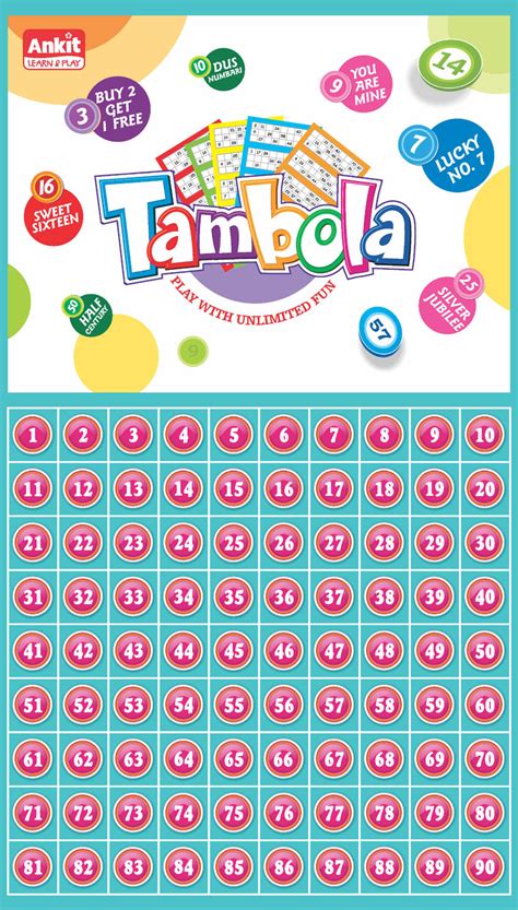 Ankit Toys Tambola Deluxe !8" Board Game - Ankit Toys Manufacturing Company