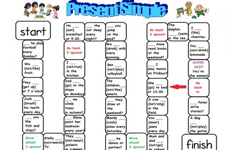 BusyTeacher.org | Simple present tense, Simple cards, Simple game