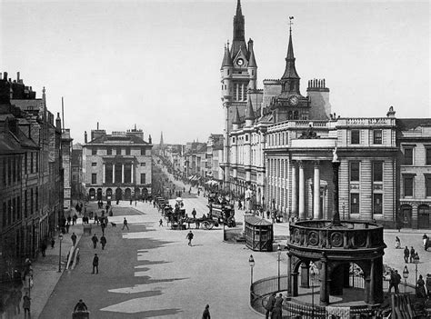 Tour Scotland: Old Photograph Castle Street Aberdeen Scotland