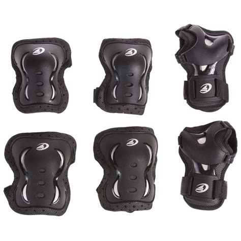 Rollerblade Bladegear XT 3 Pack Protective Gear, Knee Pads, Elbow Pads and Wrist Guards, Multi ...