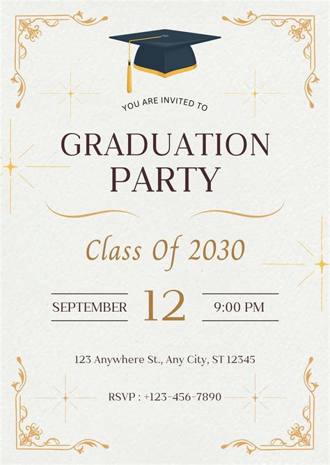 Graduation Party Invitations Templates