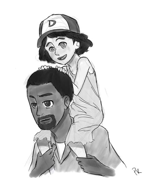 Lee and Clementine by PenroseRunner on DeviantArt