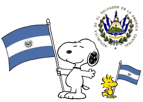 Snoopy Flags (1) | Bandera de el salvador, Woodstock snoopy, Fondo de pantalla snoopy