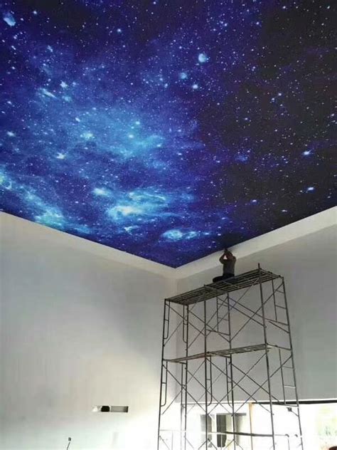 Bedroom Night Sky Ceiling Diy - Mural Wall