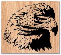 All Bird Project Plans & Patterns - Patriotic Eagle Scroll Saw Pattern