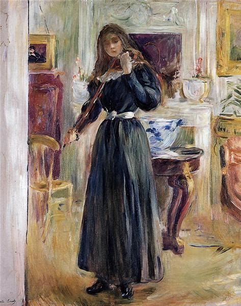 Julie Playing a Violin, 1893 - Berthe Morisot - WikiArt.org