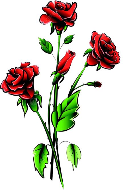 Red Roses Pattern Illustration Red Vector, Pattern, Illustration, Red ...