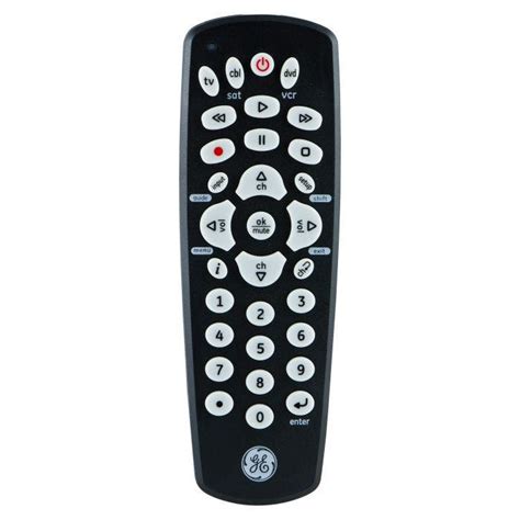 GE 3-Device Universal Remote, Black