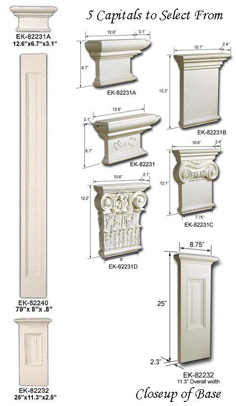 flat columns | Interior columns, Moldings and trim, Column