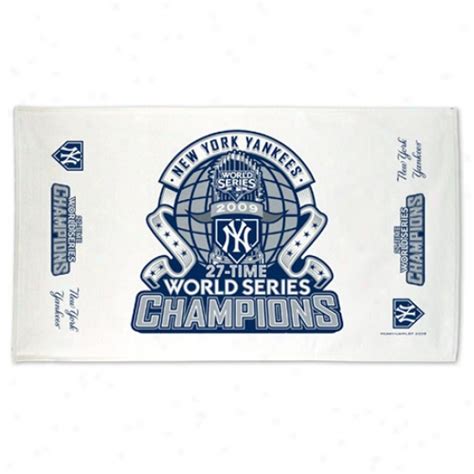 New York Yankees 2009 World Series Champions White Clubhouse Towel ...