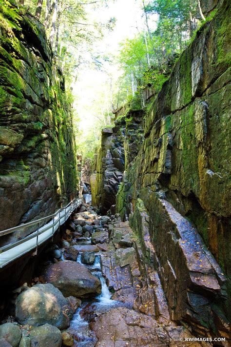 Framed Photo Print of FLUME GORGE FRANCONIA NOTCH STATE PARK NEW HAMPSHIRE Print Picture Image ...