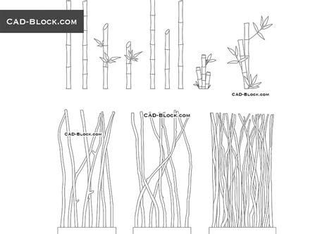 aleatorio Operación posible perecer bamboo autocad block Joven gritar Corteza