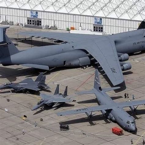 Larry Watson on LinkedIn: C-5 Galaxy next to C-130 Hercules and a ...