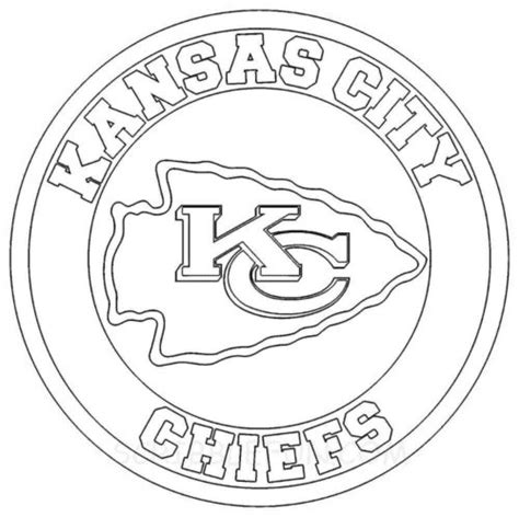 KC Chiefs Coloring Page in 2022 | Kansas city chiefs logo, Kansas city ...