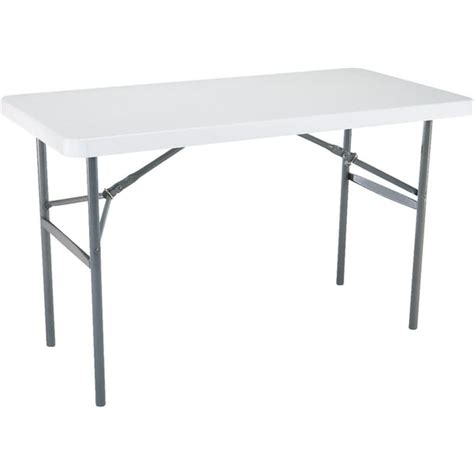 Lifetime 4-foot Folding Table, Light Commercial, White Granite - Walmart.com - Walmart.com