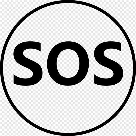 SOS-Computer-Icons Symbol, Symbol, Bereich, Schwarz und weiß, Marke png | PNGWing