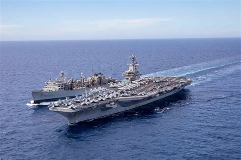 Aircraft Carrier USS George H.W. Bush Docks in Souda, Crete ...