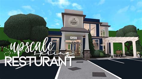 Bloxburg | Upscale Spring Restaurant | 100k | Speedbuild - YouTube