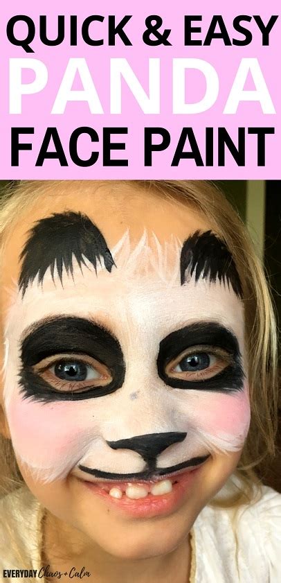 Step-by-Step Easy Panda Face Paint Tutorial