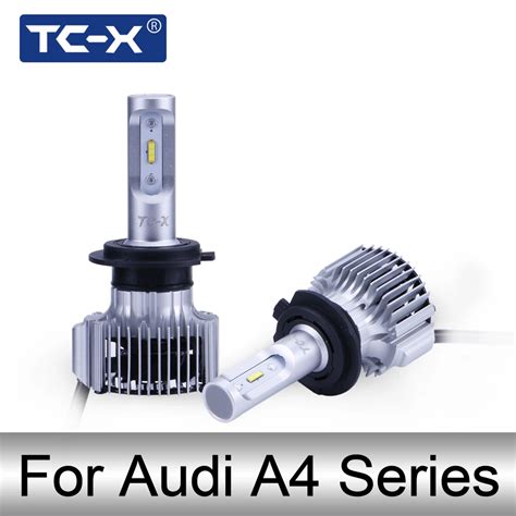 TC X H1 H7 H11 H3 Auto LED Headlight Bulbs For Audi A4 B4 B5 B6 B7 B8 Avant Allroad 1993 2009 H1 ...