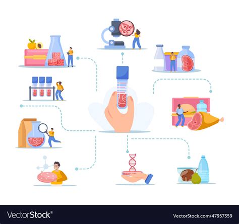 Artificial meat production composition Royalty Free Vector