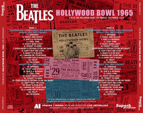 THE BEATLES / HOLLYWOOD BOWL 1965: AI - AUDIO COMPANION – Acme Hot Disc