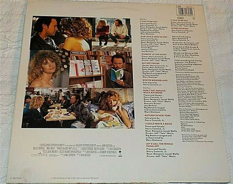 popsike.com - WHEN HARRY MET SALLY... SOUNDTRACK LP BY HARRY CONNICK JR ...