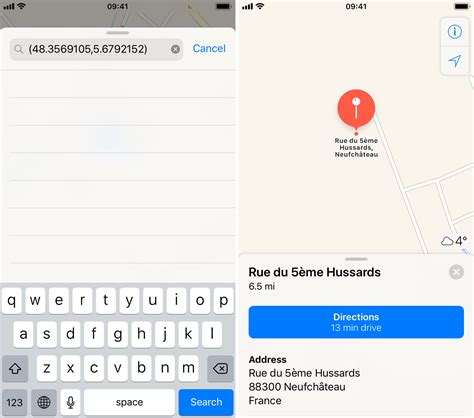 How to find the GPS coordinates of any location on iPhone