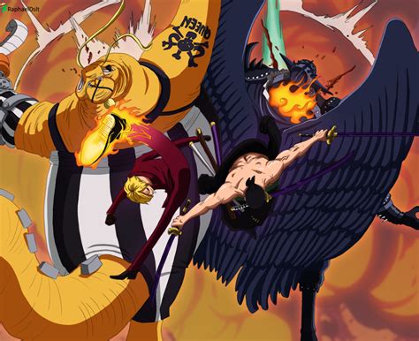 Zoro and Sanji vs King and Queen -One Piece 1022- by RaphaelDslt on ...