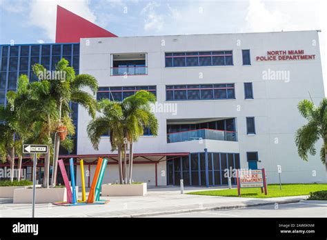 Miami Florida,North Miami Police Department,city building front outside ...