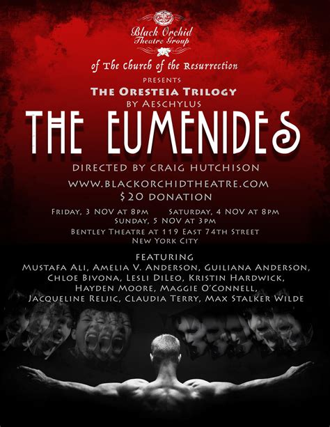 THE EUMENIDES Tickets in New York, NY, United States