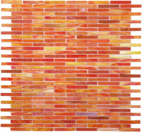 Orange | Backsplash, Orange kitchen, Glass tile backsplash