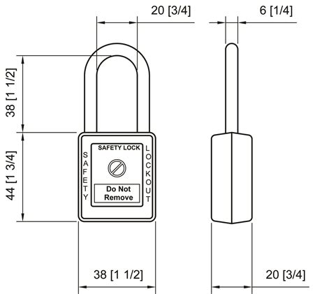 Master Lock Zenex 410 Safety Padlock - Total Lockout