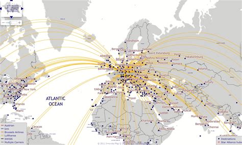 Lufthansa Route Map