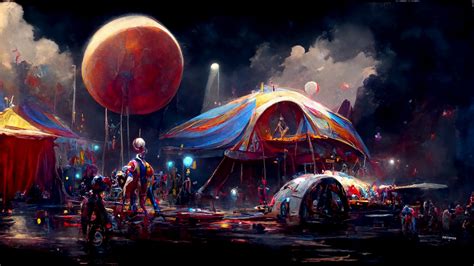 ArtStation - Sci-Fi Circus AI generated