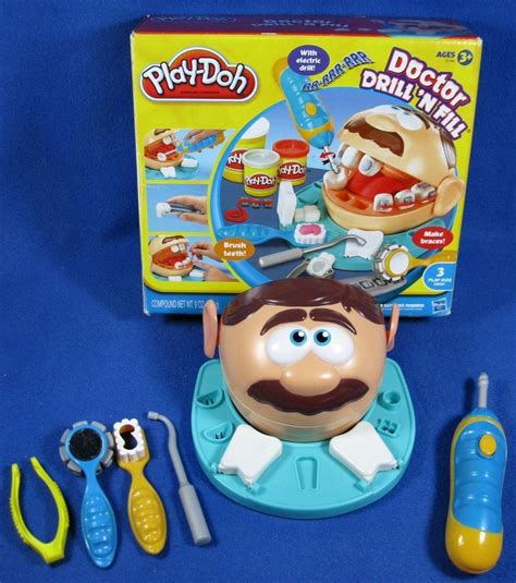 Play-Doh 2011 Doctor Drill "N Fill Set Dentist Playset w/Electric Drill In Box #PlayDoh | Play ...