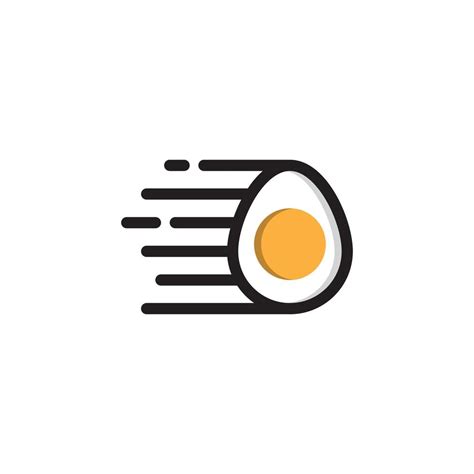 fast egg logo. breakfast logo design 5580523 Vector Art at Vecteezy