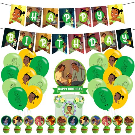 Buy Little Princess Tiana Party Supplies, Little Princess and The Frog ...