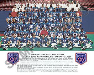 1990 NEW YORK GIANTS NFL SUPER BOWL XXV CHAMPIONS 8X10 TEAM PHOTO PICTURE | eBay