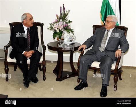 Palestinian President Mahmoud Abbas (Abu Mazen) meets with the Palestinian medical delegation ...