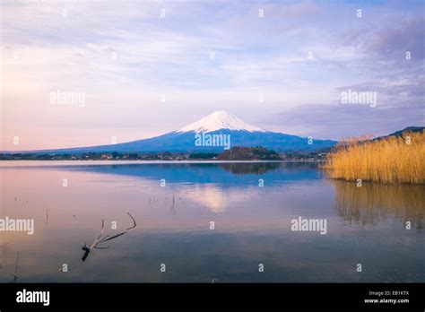 The beautiful mount Fuji in Japan at sunrise Stock Photo - Alamy