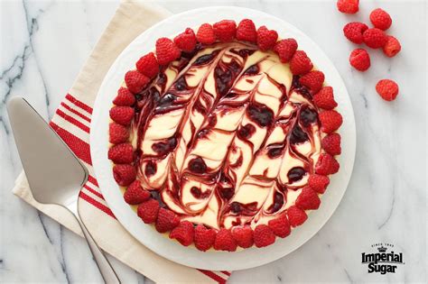 Raspberry Swirl Cheesecake | Imperial Sugar