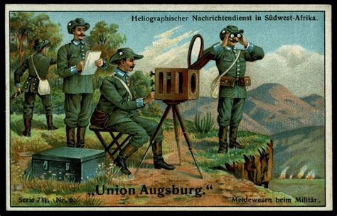 German Tradecard - Heliograph | History war, German east africa, German