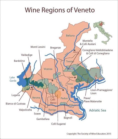 Veneto #wine #wineeducation #italywine | Wine map, Italy wine, Wine region map