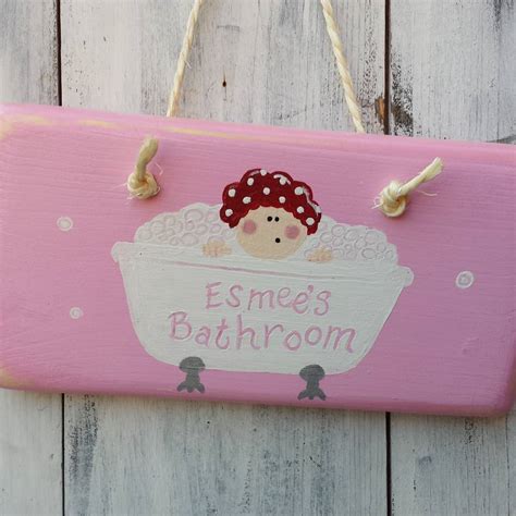 Bathroom Door Sign By Giddy Kipper | notonthehighstreet.com