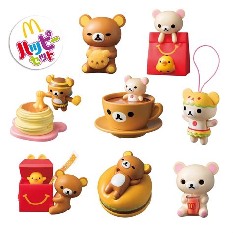 (AUTHENTIC) Rilakkuma x McDonald's Japan Happy Meal toy -- Happy Set ...