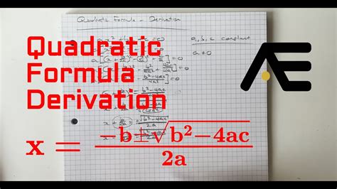 Quadratic Formula Derivation - YouTube