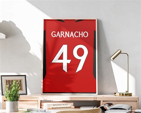 Printable Alejandro Garnacho Shirt, 2023-2024 Kit, Garnacho Jersey ...